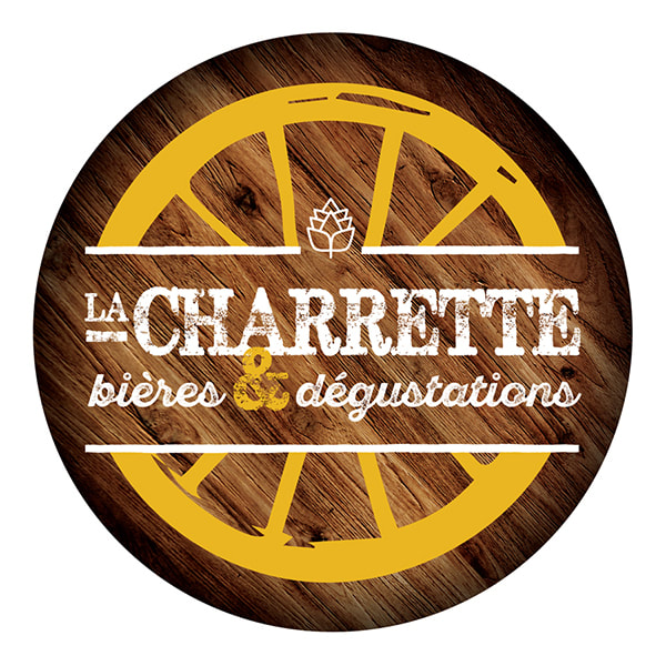 Charrette Bières et Dégustation - Logo On Wood - Tofubox ©