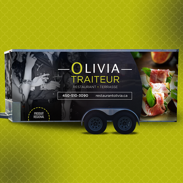 Olivia traiteur - Habillage véhicule - Coté 2 - Tofubox ©